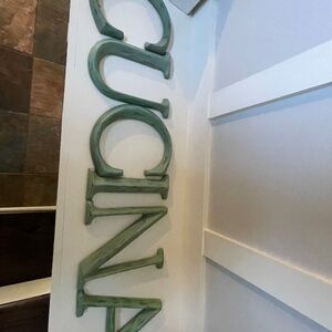Ballard Design 12 inch decorative large wood letters that spell out CUCINA